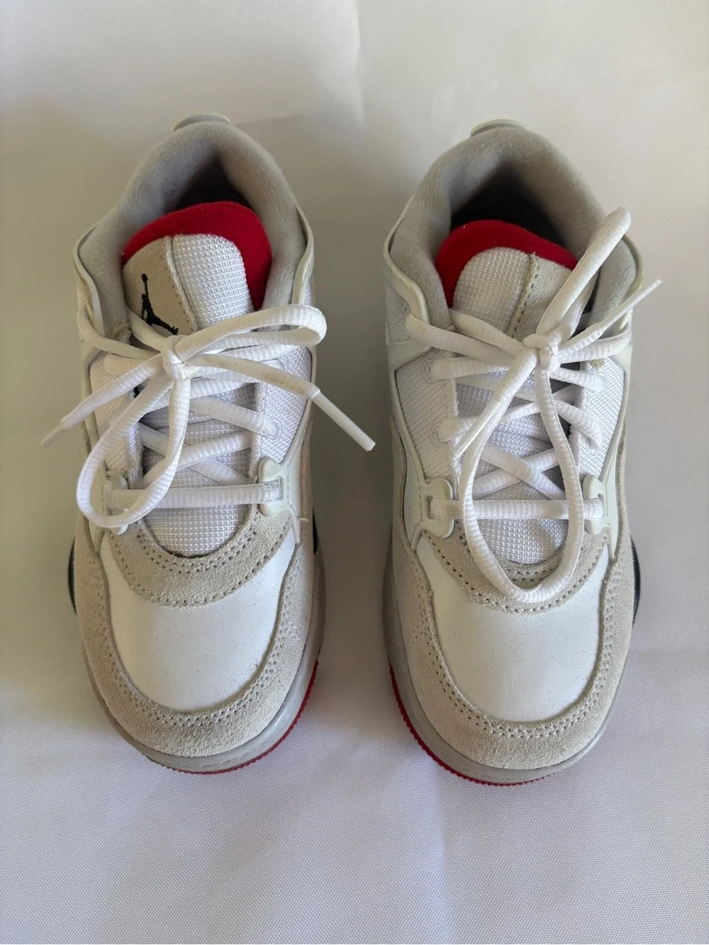 Nike 13T White and Red Low-Top Sneakers